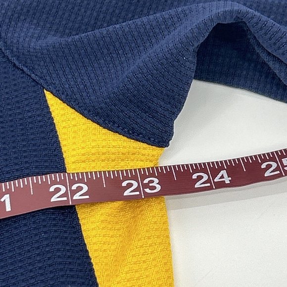 West Virginia Mountaineers Shirt Mens L Blue Nike Team Short Sleeve Polo Fit Dry - Picture 11 of 11